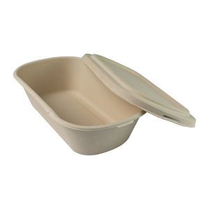 Buy cheap Biodegradable Disposable Sugarcane Bagasse takeaway Containers Box from wholesalers