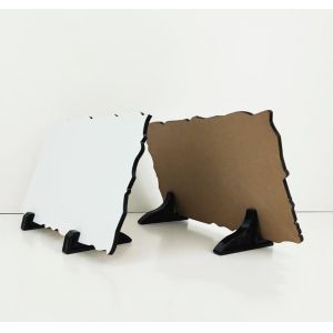 Buy cheap Irregularity Waterproof Sublimation Rock Slate Blanks White Glossy Photo Slate from wholesalers