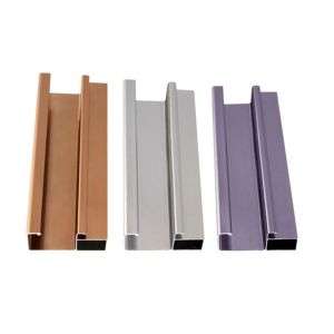 China Anti Scratch 60um Film Architectural Aluminium Profiles cut to length on sale