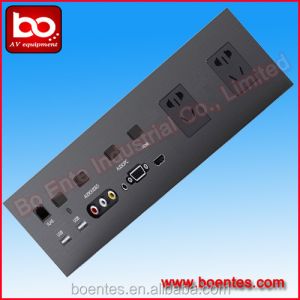 Hospitality Product Media Hub Panel/Hotel Wall Mounted Media sockets Panel