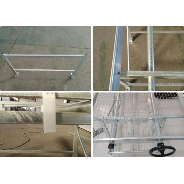 Galvanized Expanded Metal Plant Bench Table Greenhouse For Flower Vegetable Stand