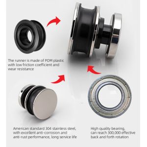 Highly Resistant to Corrosion Barn Door and Hardware Kit with 8-12 Thick Safe