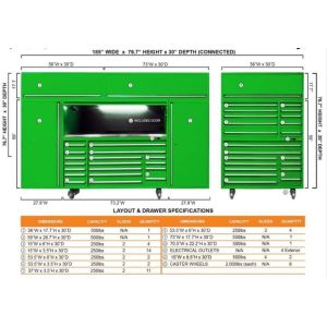 Buy cheap ODM Acceptable Heavy Duty Metal Garage Storage Cabinets with Wheels and Rail Tool Box from wholesalers