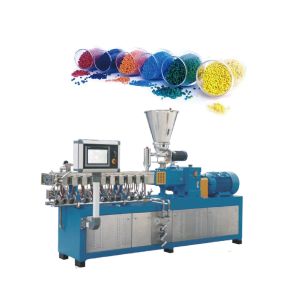 China High Concentration and Parent Twin-Screw Parallel Co-Rotating Plastic Masterbatch Compounding Extruder Granules Machine on sale