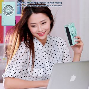 Buy cheap Camera mist fan Beauty moisturize skin mini cooling hand water spray cool mist fan from wholesalers