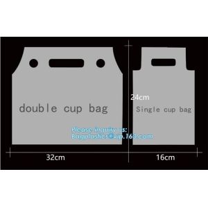 100% Biodegradable Cup bags, HDPE polyethylene plastic coffee juice cups