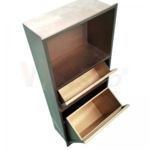 China Laser Cutting Metal Fabrication Brushed Custom Stainless Steel Shelves on sale
