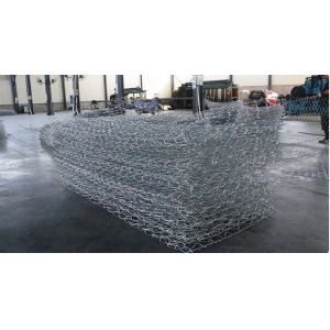 Galvanised 60x80mm 2.0MM Hexagonal Gabion Wire Mesh