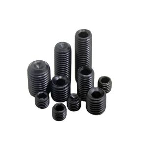 Buy cheap Black Oxide Finish High Strength Hexagon Socket Set Screw with Concave End Headless Machine Screw from wholesalers