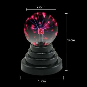 Buy cheap Crystal 2.95in Magic Plasma Ball Lamp Bedroom Battery Powered from wholesalers