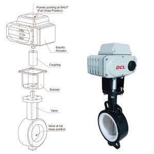 Buy cheap Concentric Soft Seal Resilient Seat CF8 CF8M Electric Butterfly Valve from wholesalers