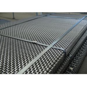 Buy cheap High Manganese 65mn Vibrating Screen Mesh Woven With Clamp Bending from wholesalers