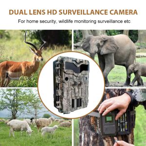 Buy cheap HD Hunting Cameras Keepguard Dual-Lens 32MP No-Glow LED Trail Camera 1080P Night Vision Hunting Game Camera for Wildlife from wholesalers