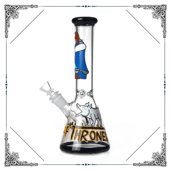 New Design Game of Thrones Art Bong With Ice Catcher Hookah Pipes Wholesales