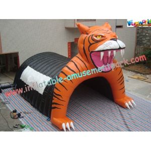 Buy cheap Custom Inflatable Party Tent , Tiger Tunnel Tent For Advertising from wholesalers