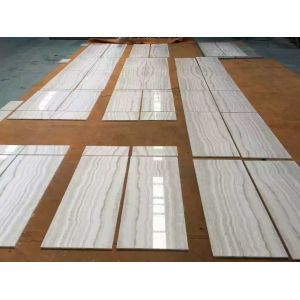 Buy cheap Onyx wooden white marble natural marble tile and slab from wholesalers