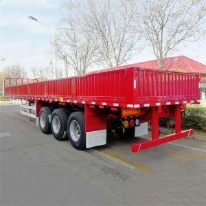 Buy cheap Mechanical 100T Tri Axle 800mm Sidewall Dropside Trailer from wholesalers
