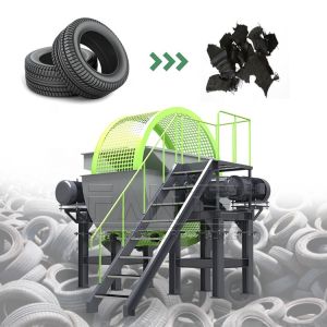 Buy cheap Double Shaft Shredder Rubber Tyre Shredding Machine Industrial Waste Tyre Shredder Scrap Car Truck Tire Shredder Machine from wholesalers