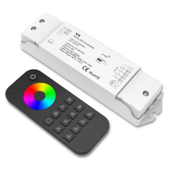 Quality RF Wireless RGBW LED Strip Controller With Auto - Transmitting Function for sale