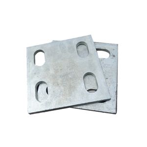 Buy cheap 4 Hole Galvanized Embedded Plate With Round/Square/Rectangular Shape product