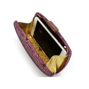 Buy cheap American Style High - Grade Rhinestone Evening Bags Satin Fabric Material from wholesalers