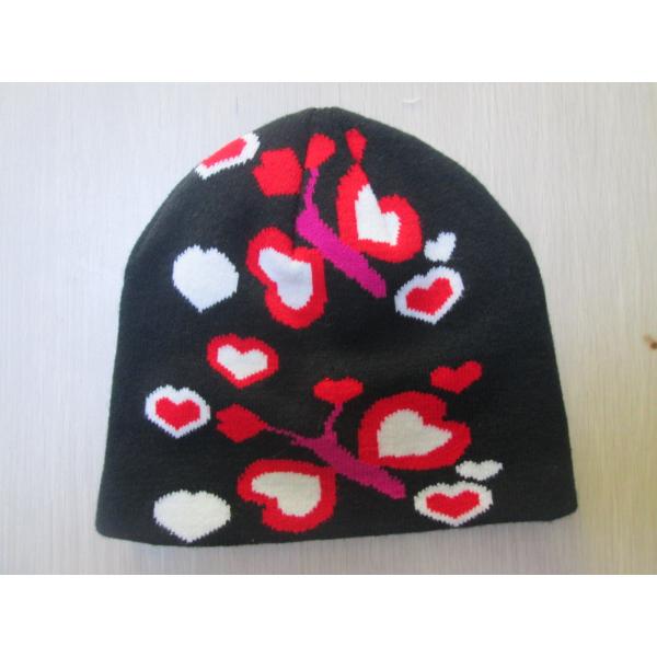 Quality Acrylic Hat for Children--Classic Style with Flowers--Outside and Winter--Jacquard Hat for sale