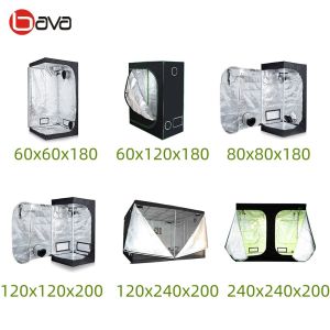 240 x 120 x 200 cm 1680D Reflective Oxford Mylar Hydroponic Tent Lightproof and