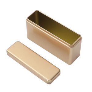 Buy cheap Custom Rectangular Tin Can Containers Electroplate Gift Tin Plate Box product