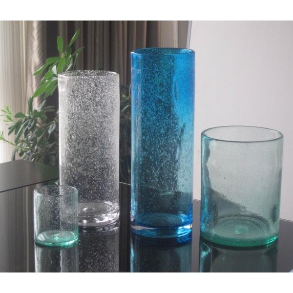 Quality Handmade Thick Wall Solid Color Decorative Glass Vase for sale