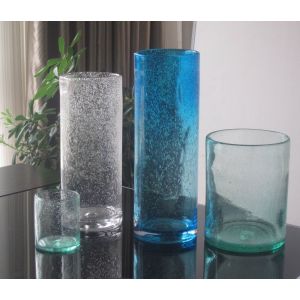 Buy cheap Handmade Thick Wall Solid Color Decorative Glass Vase from wholesalers