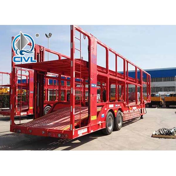 Quality Two Axle Car Carrier Semi Trailer , Car Carrier Semitrailer Two Axle Semitrailer for sale