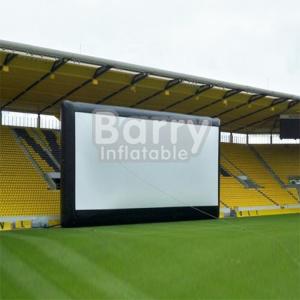 China Commercial Black Inflatable Movie Projector Screen For Outdoor Event on sale