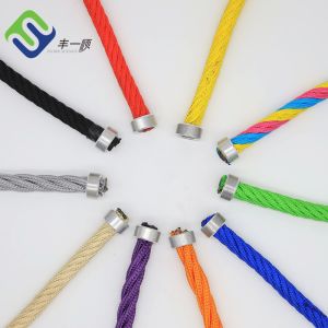 Buy cheap 6 Strand 16mm Polyester Combination Rope Playground  Wire Rope For Climbing Nets from wholesalers