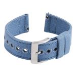 Buy cheap SHX Denim Blue Canvas Watch Strap , Square End 18mm quick release watch band from wholesalers
