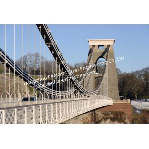 Buy cheap Pre-engineered Wire Suspension Bridge For Transportation Customized Overcrossing from wholesalers