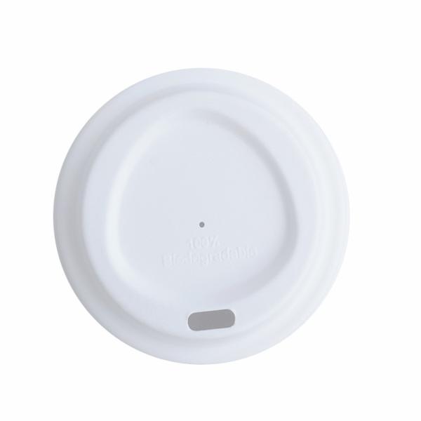 Buy cheap Sugarcane Pulp Molded Sip Lid , Triangle Design , Bleached 80mm from wholesalers