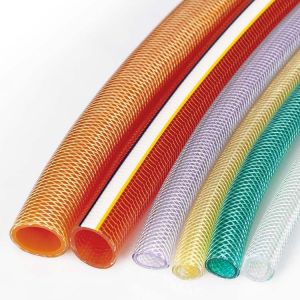 Buy cheap Flexible fiber conduit pvc strength spring hydraulic transparent clear pvc steel wire reinforced hose from wholesalers