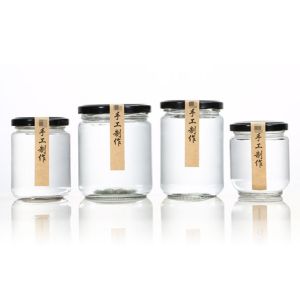 Buy cheap 350ml 450ml Honey Glass Packaging Jars With Metal Lid from wholesalers