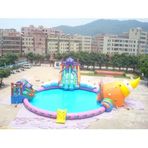 China Rental business / Party Amusement Inflatable Water Park Octopus Slide on sale