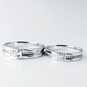 Buy cheap Love Forever Engraved 18k OEM ODM Wedding Pair Rings from wholesalers