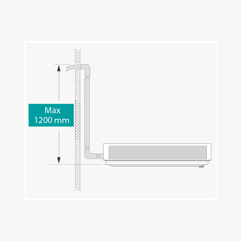 MERV 8 Duct Fan Coil Unit 3200m3/H Wall Mounted Duct Ventilation Filter