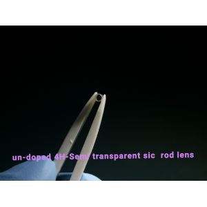 Polished Undoped 4h Semi Sic Single Crystal Rod Lens high purity
