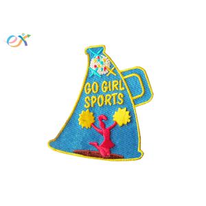 Buy cheap Iron On Backing Embroidered Sports Patches Polyester Material For Uniform Garments from wholesalers