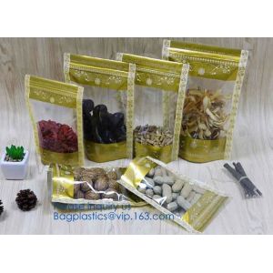 Buy cheap stand up zipper pouch doy bag,Food packaging zipper Kraft paper bag PE aluminum laminated foil pouch,snack food packagin from wholesalers