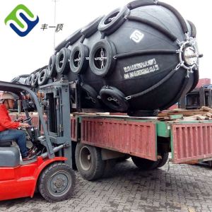 Marine Inflatable Floating Yokohama Pneumatic Rubber Fender With Chain Net