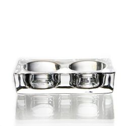 Buy cheap Factory Direct Transparent Glass Candle Holder with Tealight Set for party wedding decoration from wholesalers