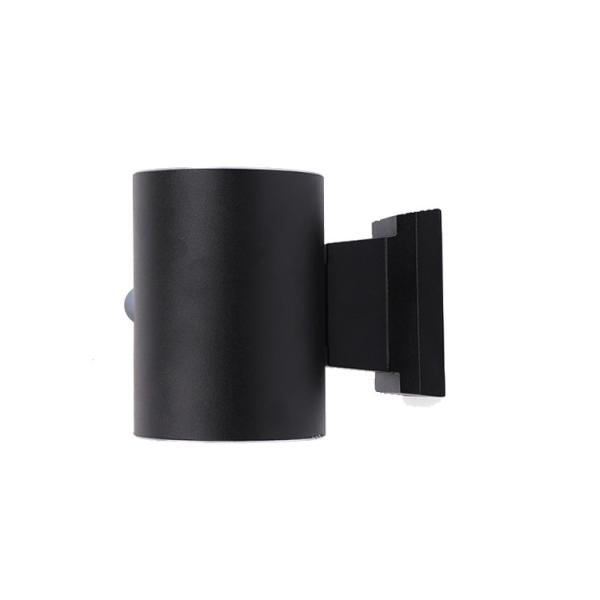 Cylinder Solar Wall Sconce PIR Motion Sensor 100LM Wall Mounted Up And Down