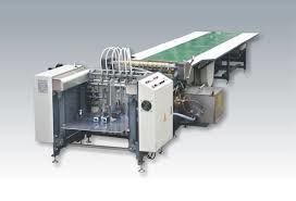 Buy cheap Custom Paper Gluing Machine , Industrial Box Making Machine Low Noise from wholesalers
