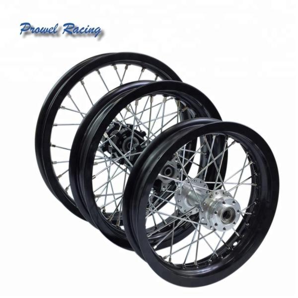 Quality Complete Motorcycle Dirt Bike Wheels Custom Made for 2018 Hot Pit Bike Rim SIZE 1.60x14 for sale