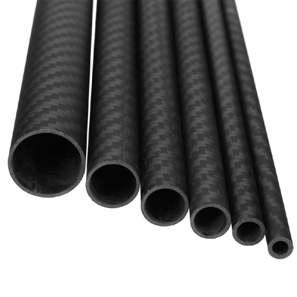 Buy cheap Epoxy Resin Woven Finish Roll Wrapped Carbon Fibre Pipe from wholesalers